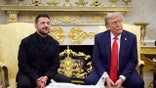 Ukrainian President Volodymyr Zelenskyy meets with Trump in the Oval Office on August 18, 2025.