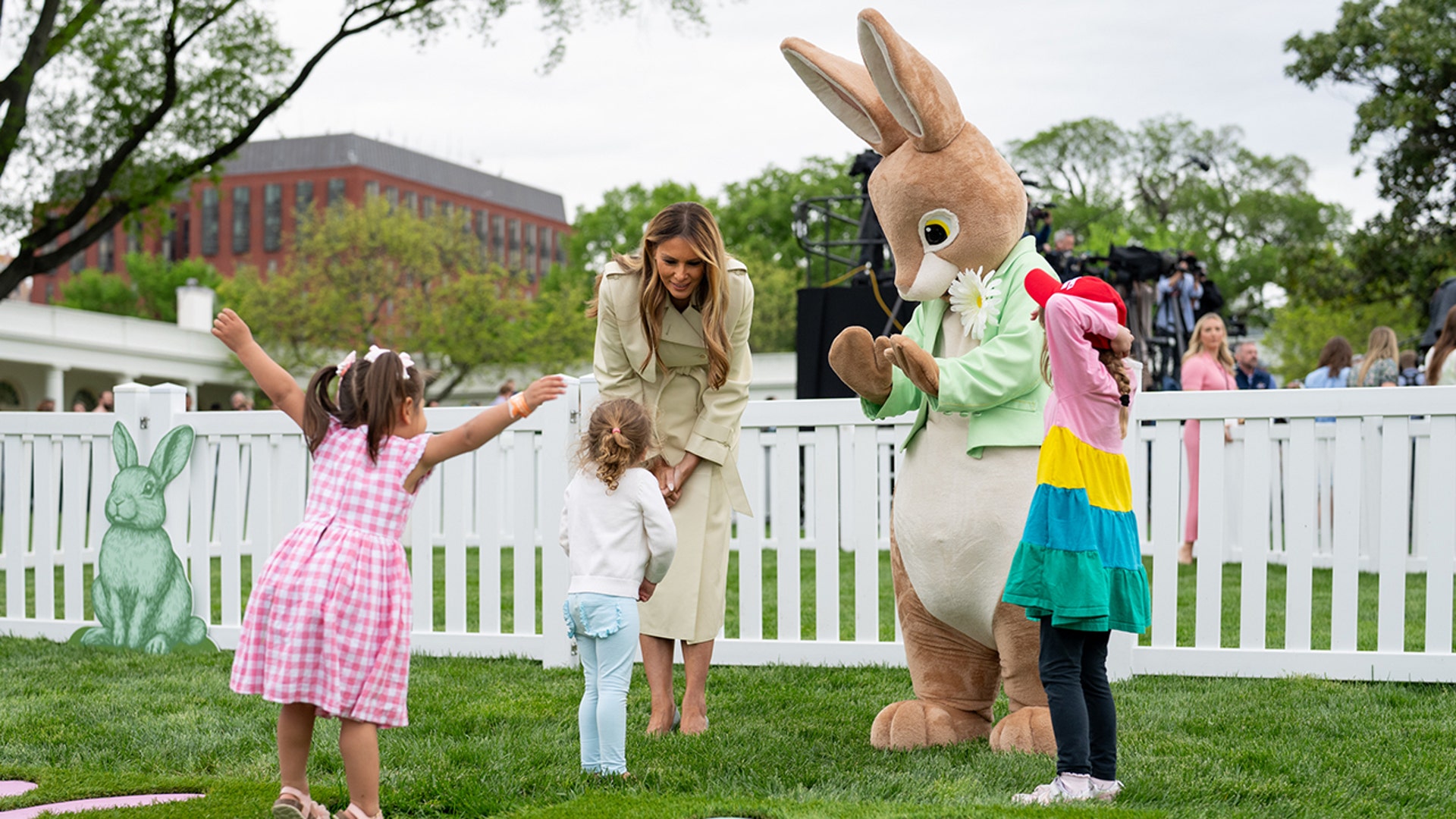 First Lady Melania Trump egg roll