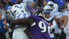 Colts quarterback Anthony Richardson exits first preseason game with injury after Ravens sack