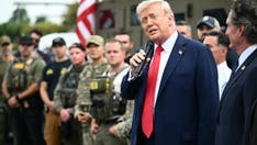 Trump joins police and military forces in Washington streets