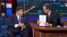 Colbert confronts JB Pritzker with map showing Illinois gerrymandering