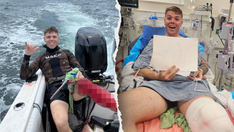 'Sharks won’t do anything to you': Florida spearfisherman attacked by shark minutes after reassuring family