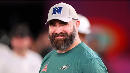 Jason Kelce congratulates Travis and Taylor Swift on engagement: 'F--- yeah'