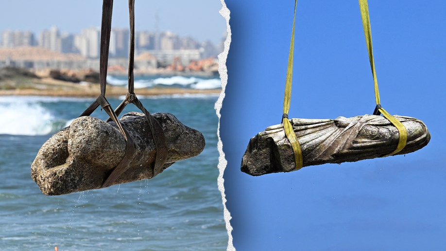 An artifact pulled from the water
