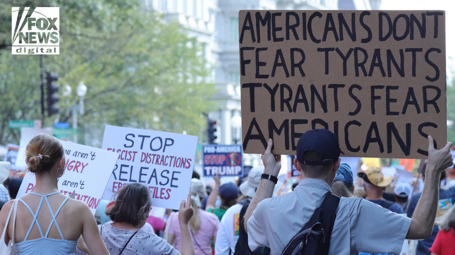 Protesters march against Trump