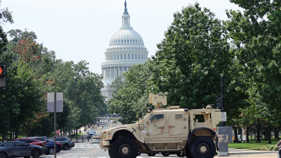 National Guard military vehicle collides with civilian car in DC’s Capitol Hill neighborhood