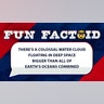 There’s a colossal water cloud floating in deep space bigger than all of Earth’s oceans combined