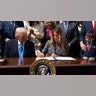 President Donald Trump and First Lady Melania Trump Take it Down Act