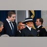 Barron Trump and Melania Trump arrive for the inauguration of U.S. President Donald Trump