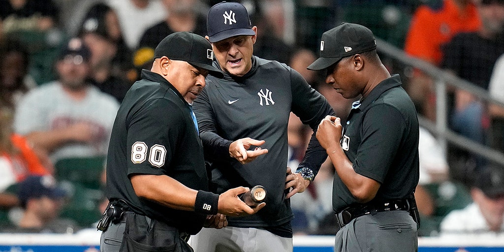 Umpires confiscate Astros outfielder Taylor Trammell's bat in strange scene  after double