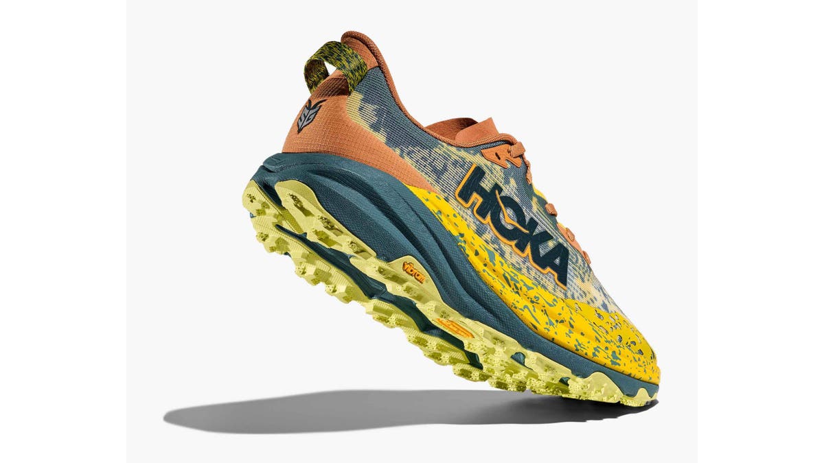 Run anywhere, including trails with these Hoka sneakers.?