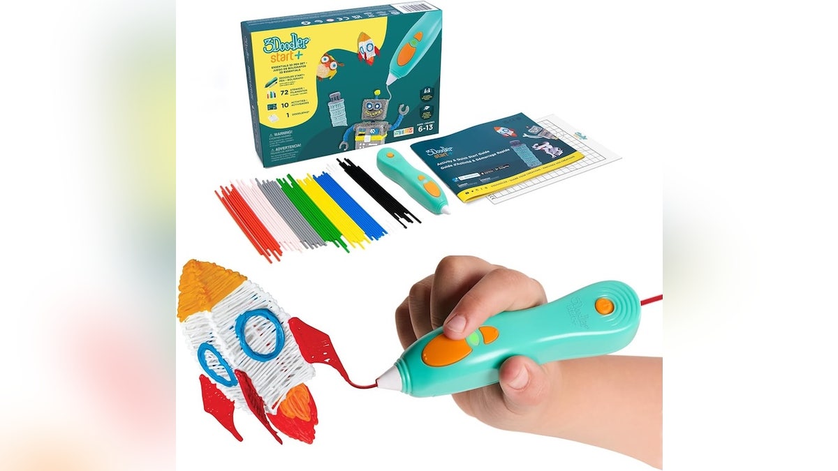 The 3Doodler pen makes 3D creation easy and safe for children ages six and up.