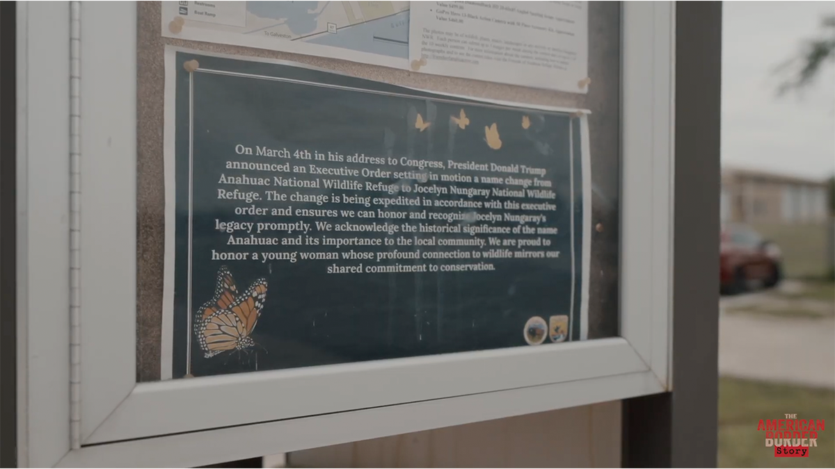 The Anahuac National Wildlife Refuge was renamed the "Jocelyn Nungaray National Refuge."
