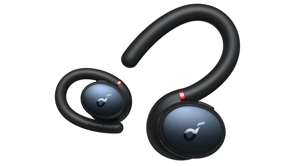 Adjust the ear hooks on these headphones to get the perfect fit.