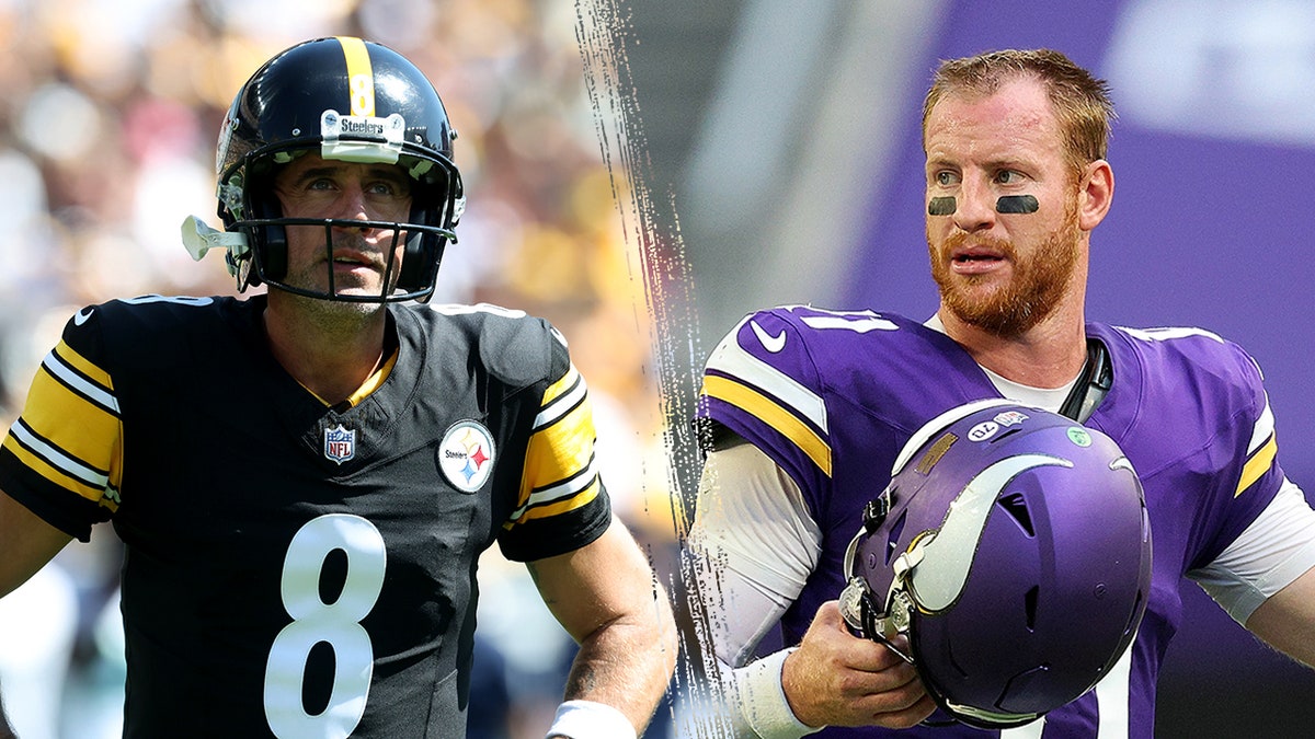 Aaron Rodgers and Carson Wentz