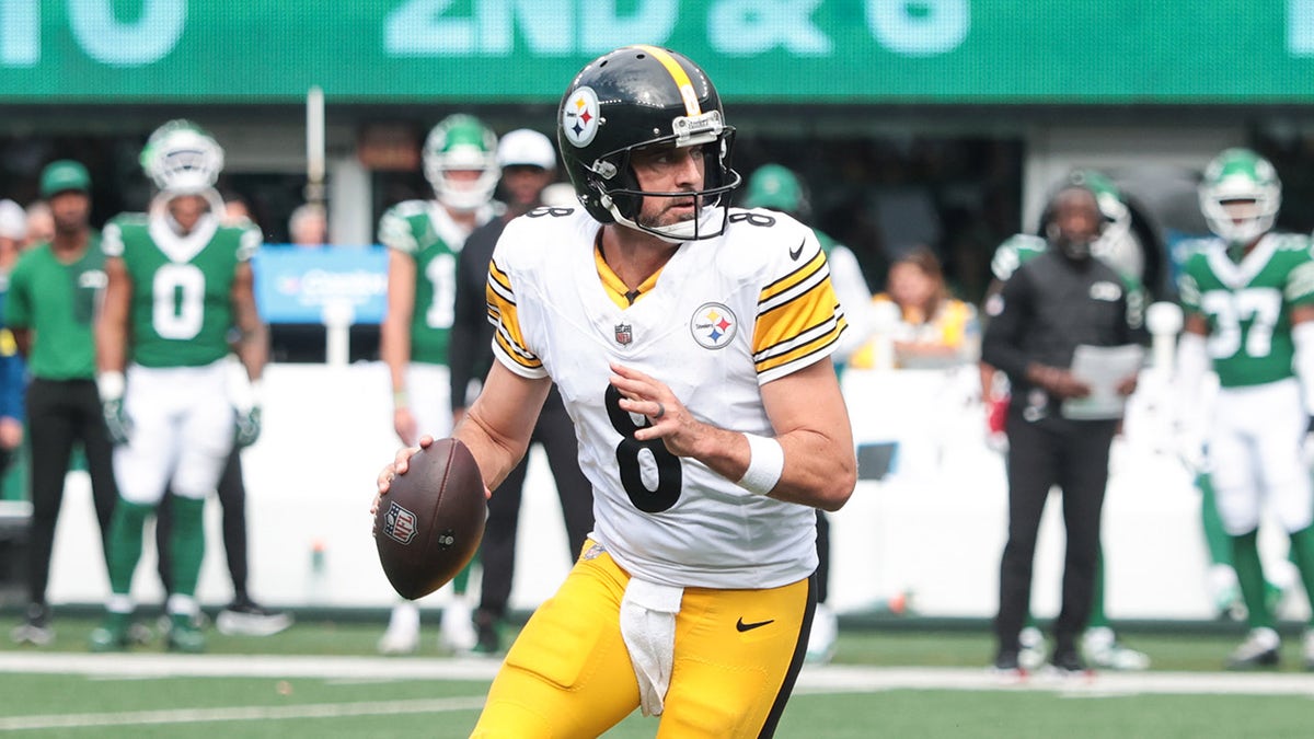 Aaron Rodgers looks to throw