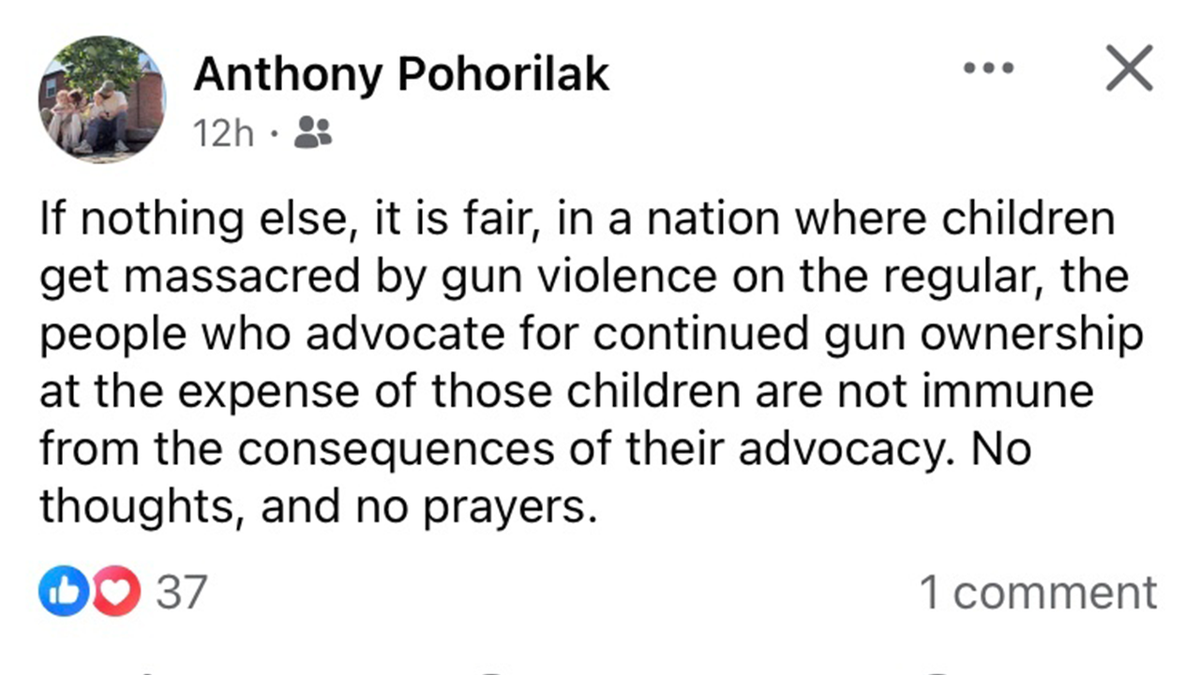 GWU employee Facebook post