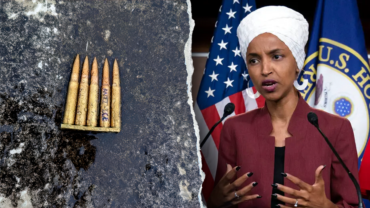 Anti-ICE bullet message and Rep. Ilhan Omar