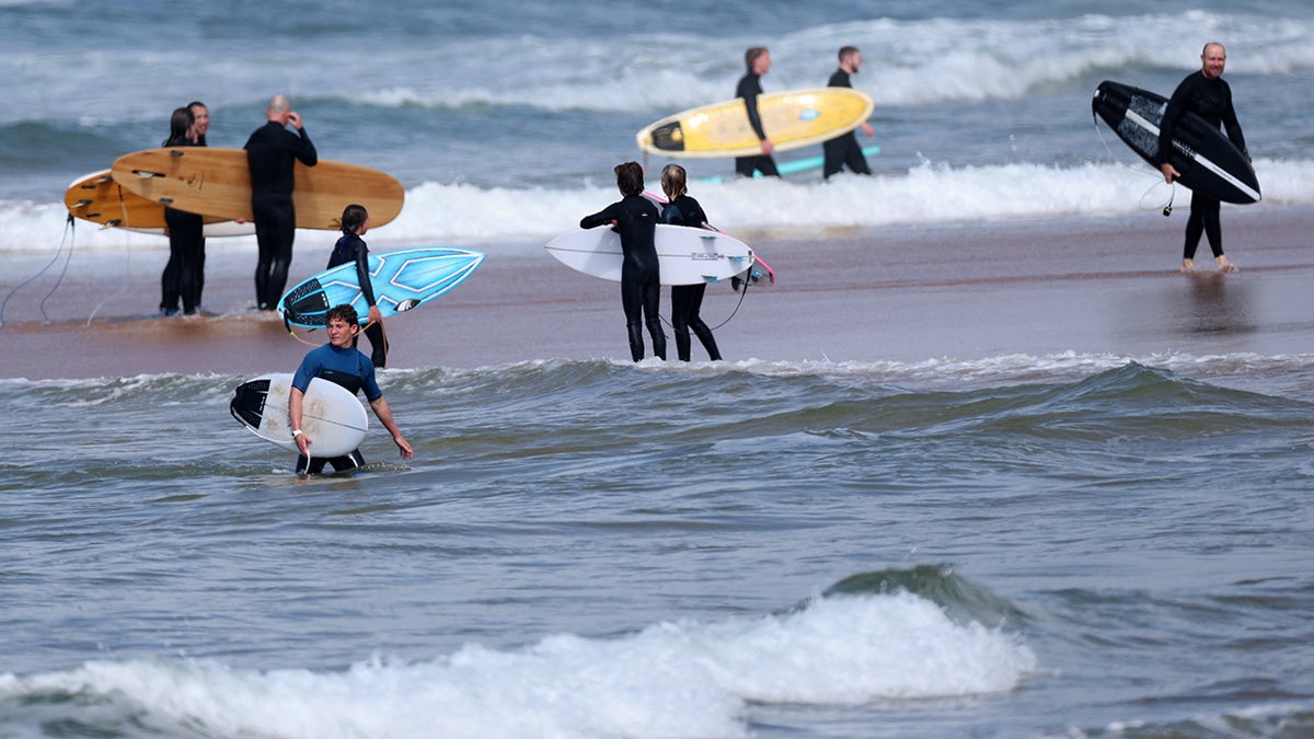 Surfers exit Australia beach after shark attack