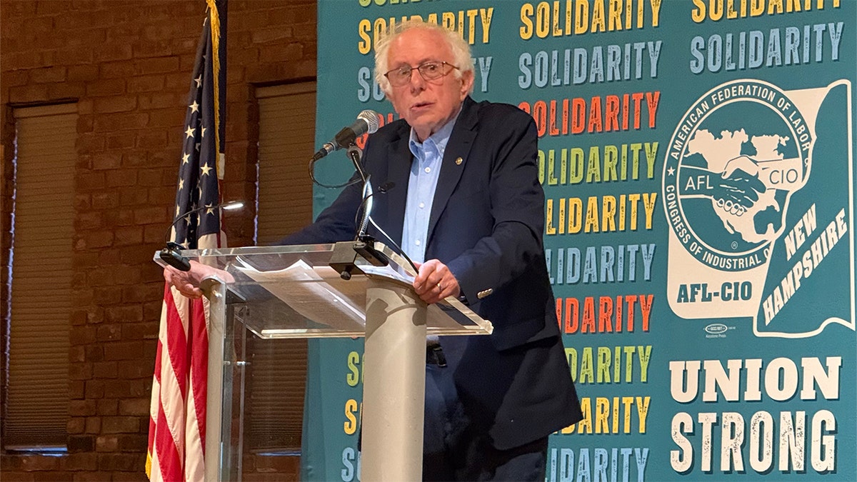 Sen. Bernie Sanders in New Hampshire on Labor Day