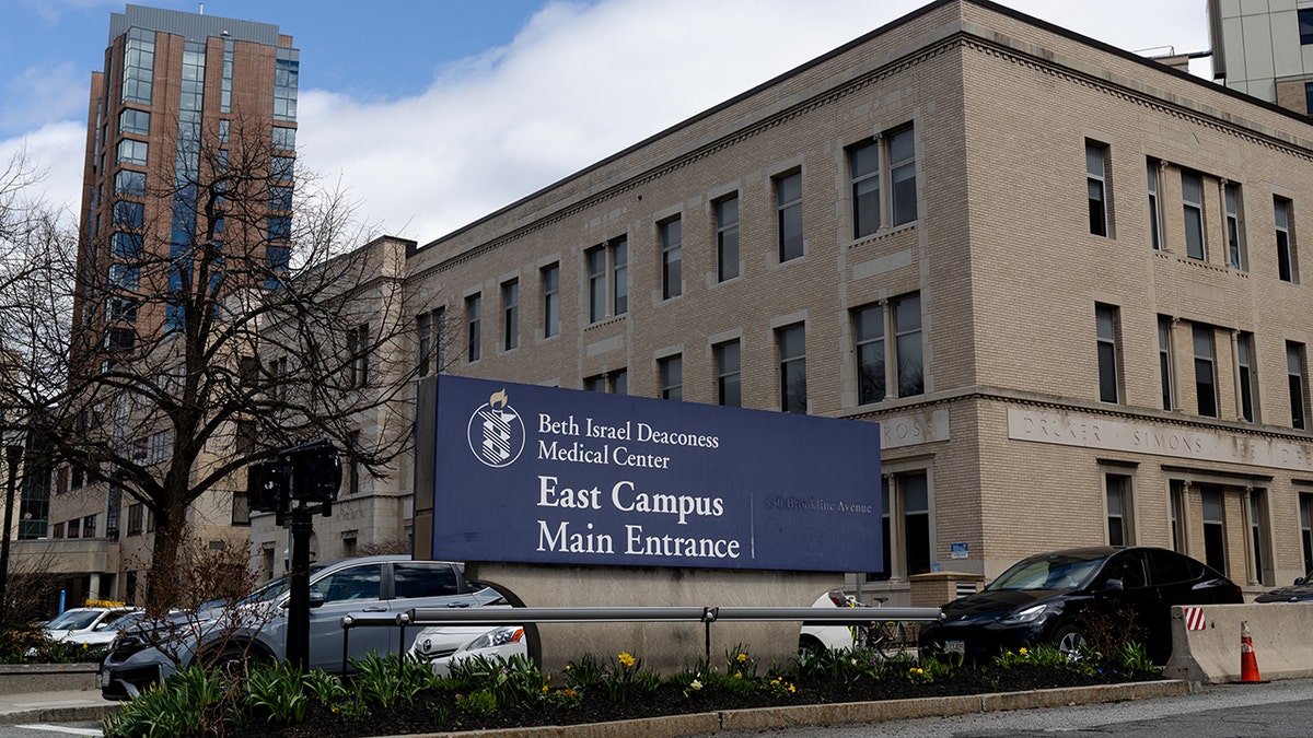 Beth Israel Deaconess Medical Center in Boston, Massachusetts, US, on Wednesday, April 16, 2025, seen from outside with cars out front.