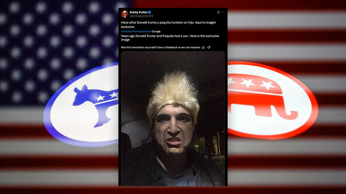 Bobby Pulido bloody Trump Halloween costume
