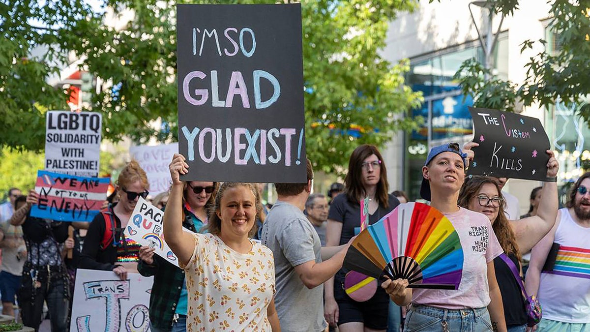 Trans March in Boise, Idaho