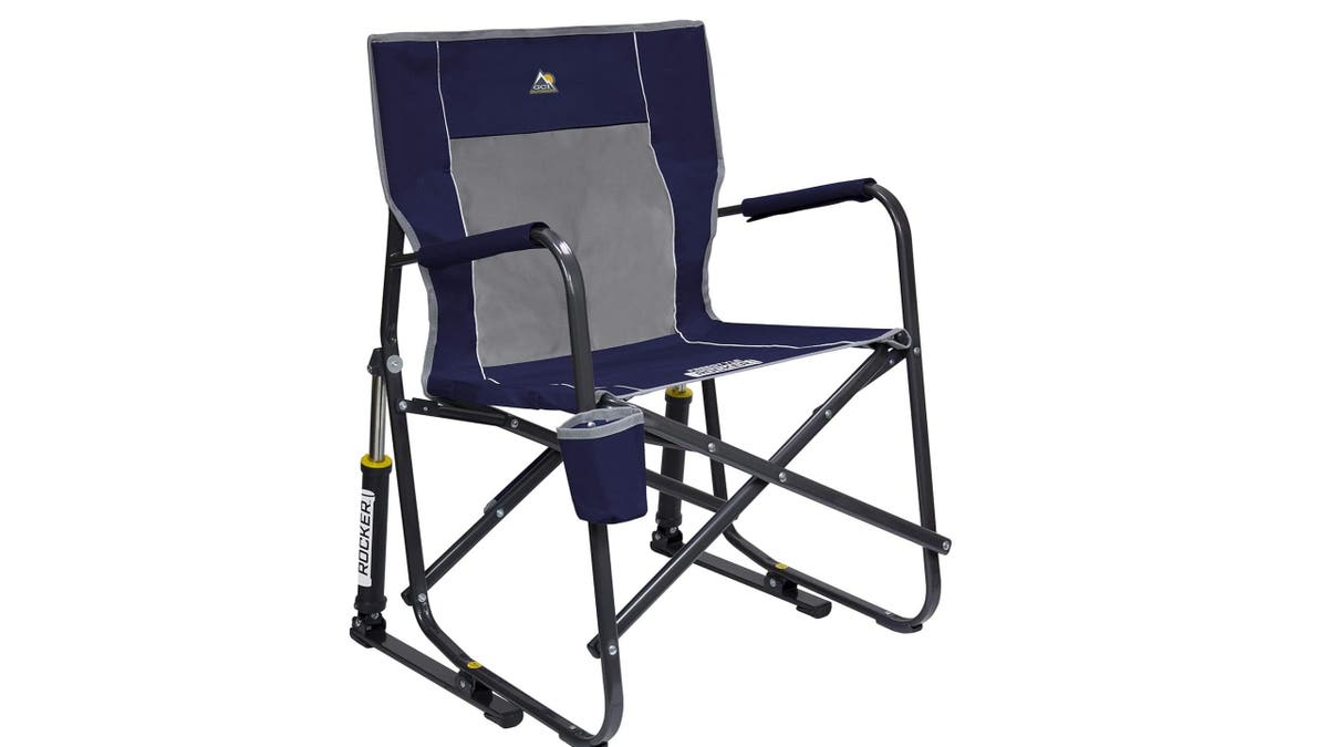 Sit in style with this rocker.