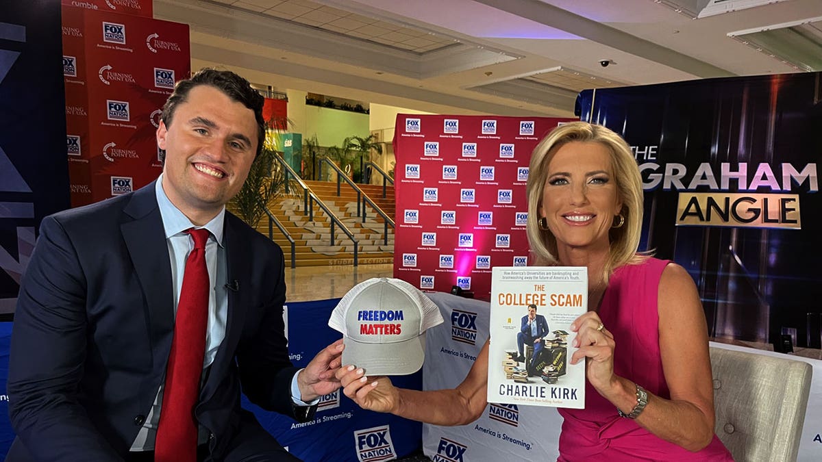 Charlie Kirk and Laura Ingraham