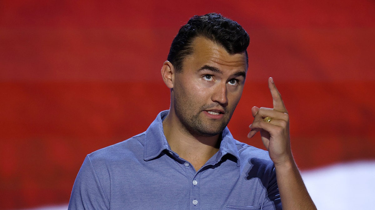 Charlie Kirk pointed