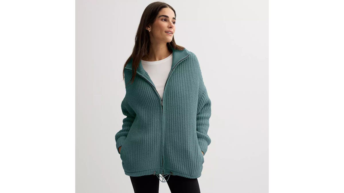 Wear this cozy sweater all season long.