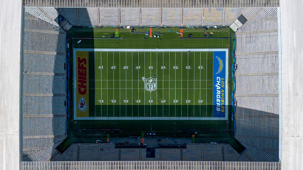 Scena lotnicza w dziedzinie Brazylii na gry NFL