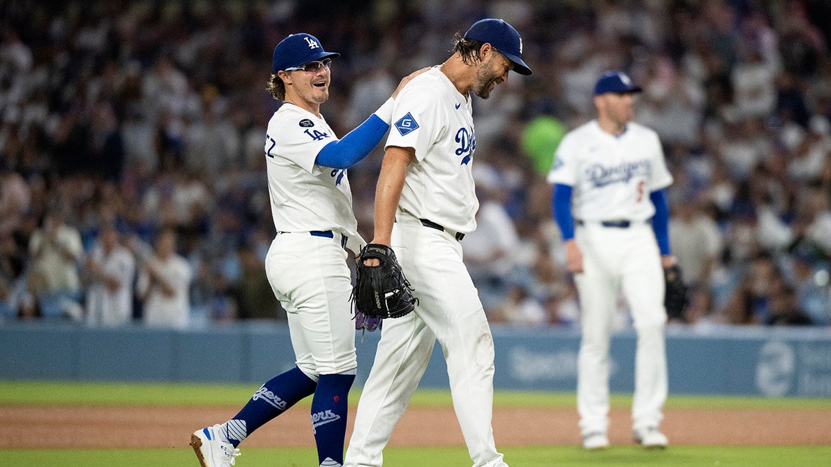 Kiké Hernandez and Clayton Kershaw