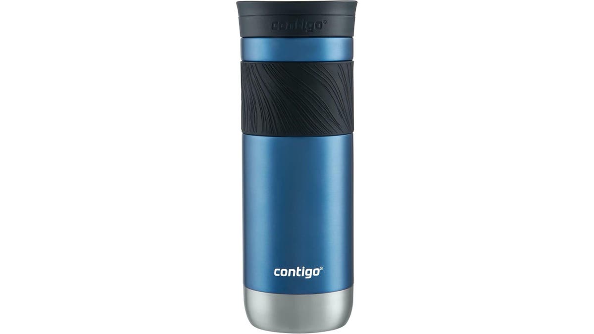 Keep your coffee warm with this mug.