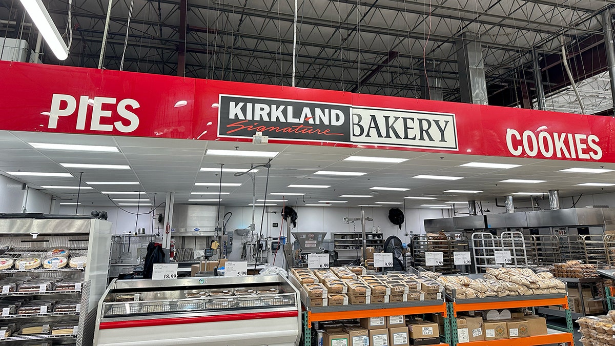 The logo was read "Kirkland Signature" Above Costco's bakery.