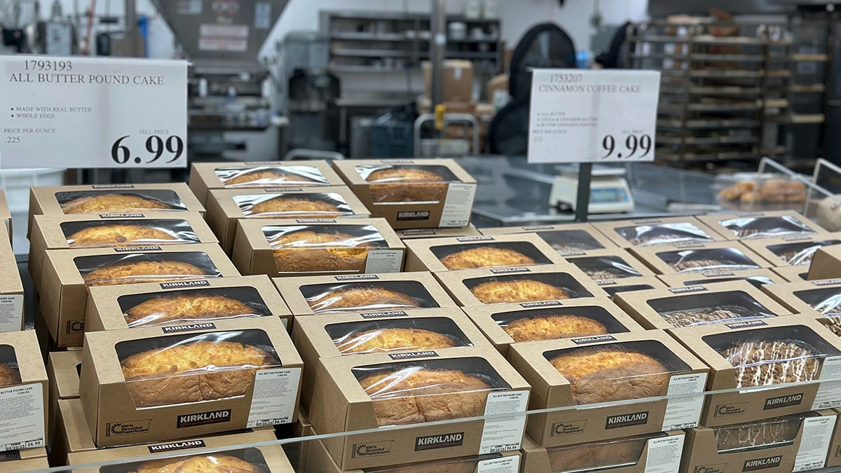 Costco's bakery shows Kirkland's iconic butter pound cake.