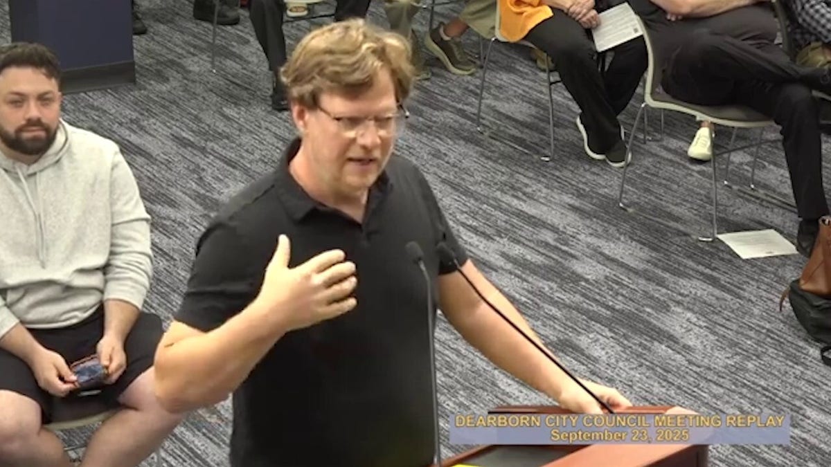 Christian minister Ted Barham addresses Dearborn City Council after viral clash with mayor