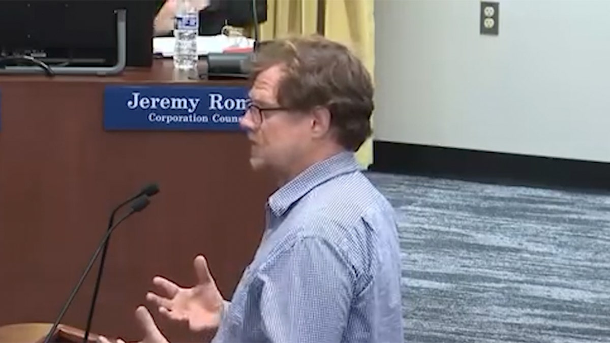 Ted Barham speaks at Dearborn City Council meeting