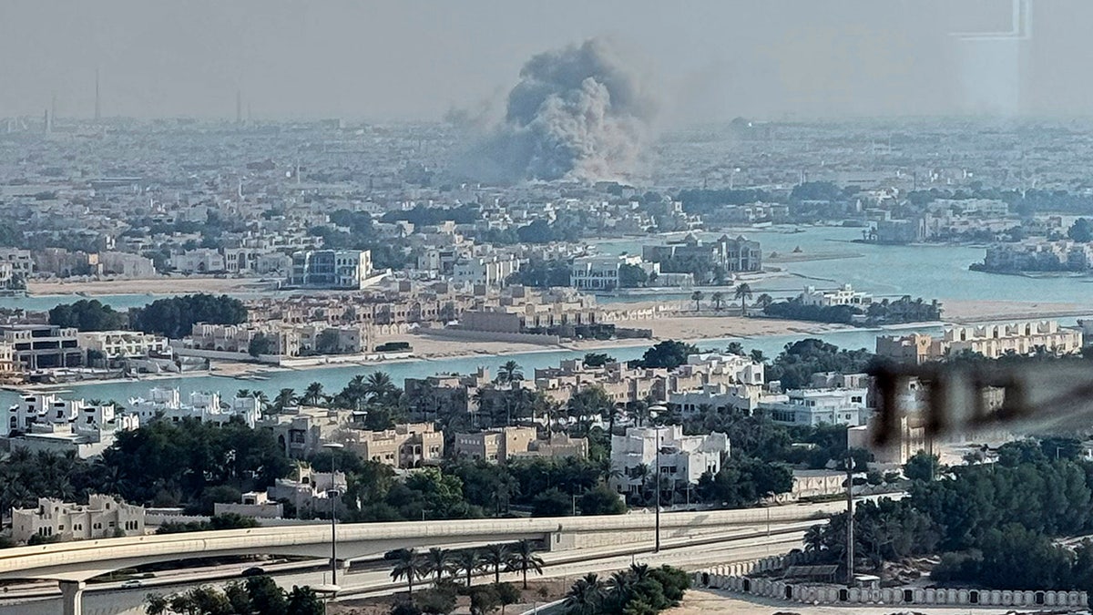 Smoke rises after air strikes in Doha, Qatar