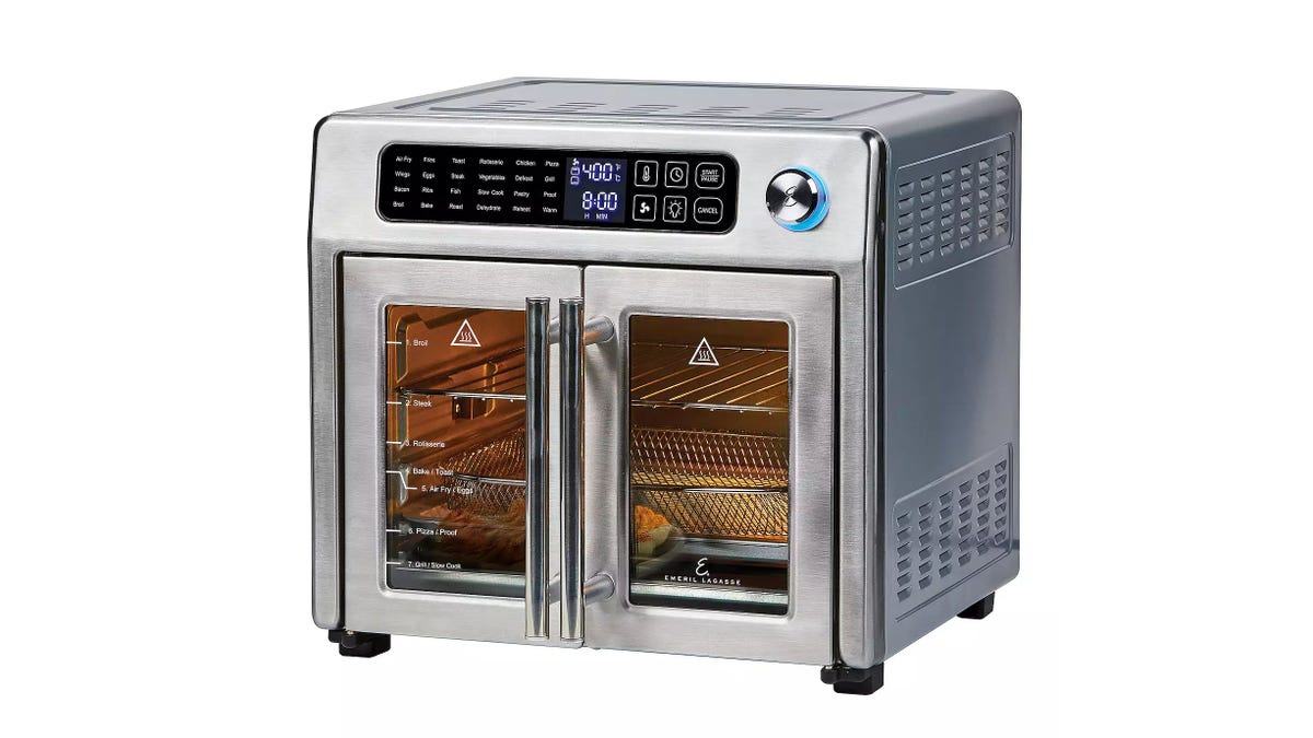 Free up oven space with this large air fryer.