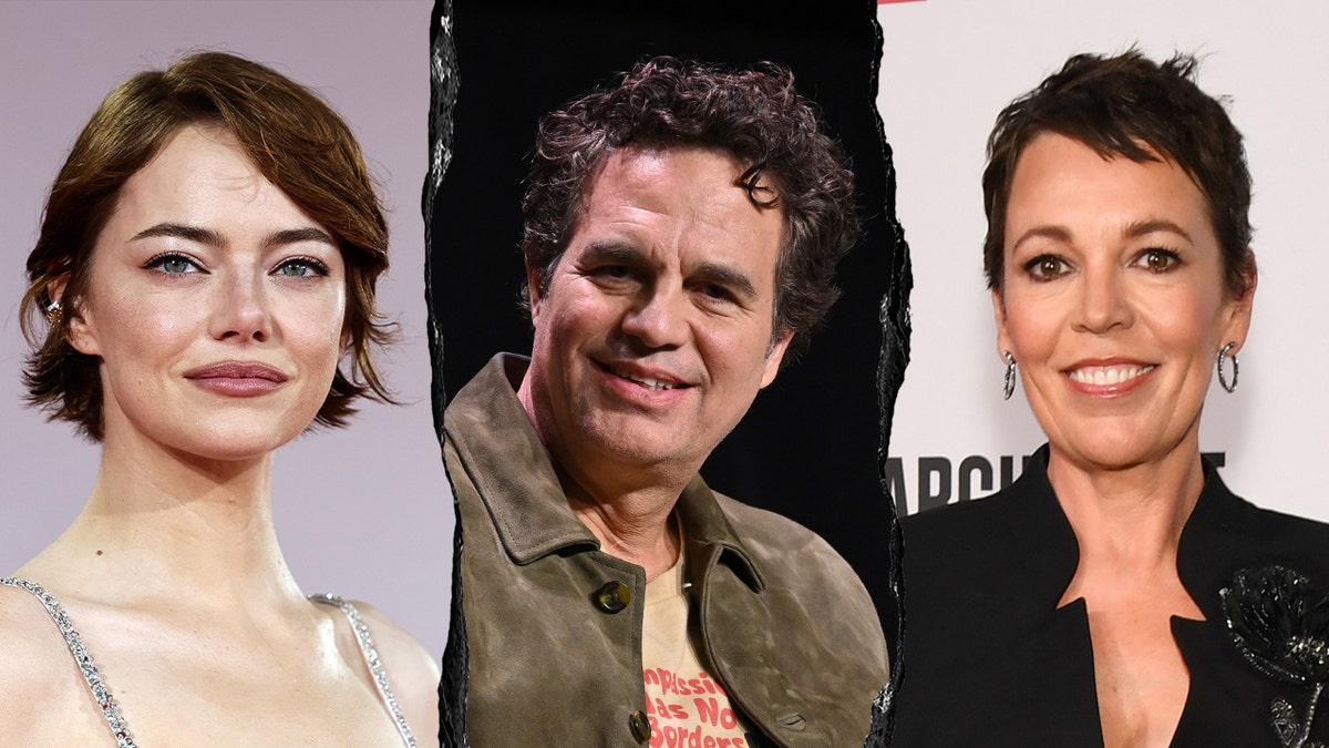 Emma Stone, Mark Ruffalo and Olivia Coleman