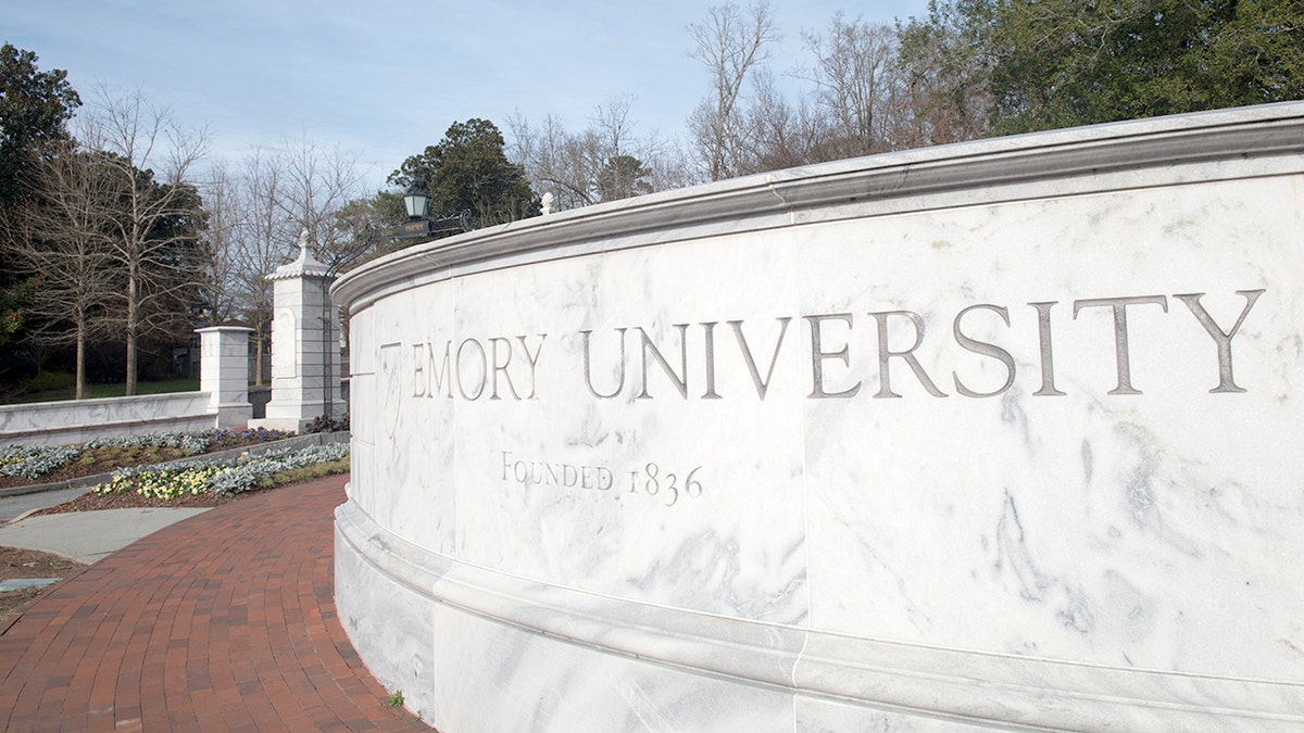 Emory University sign