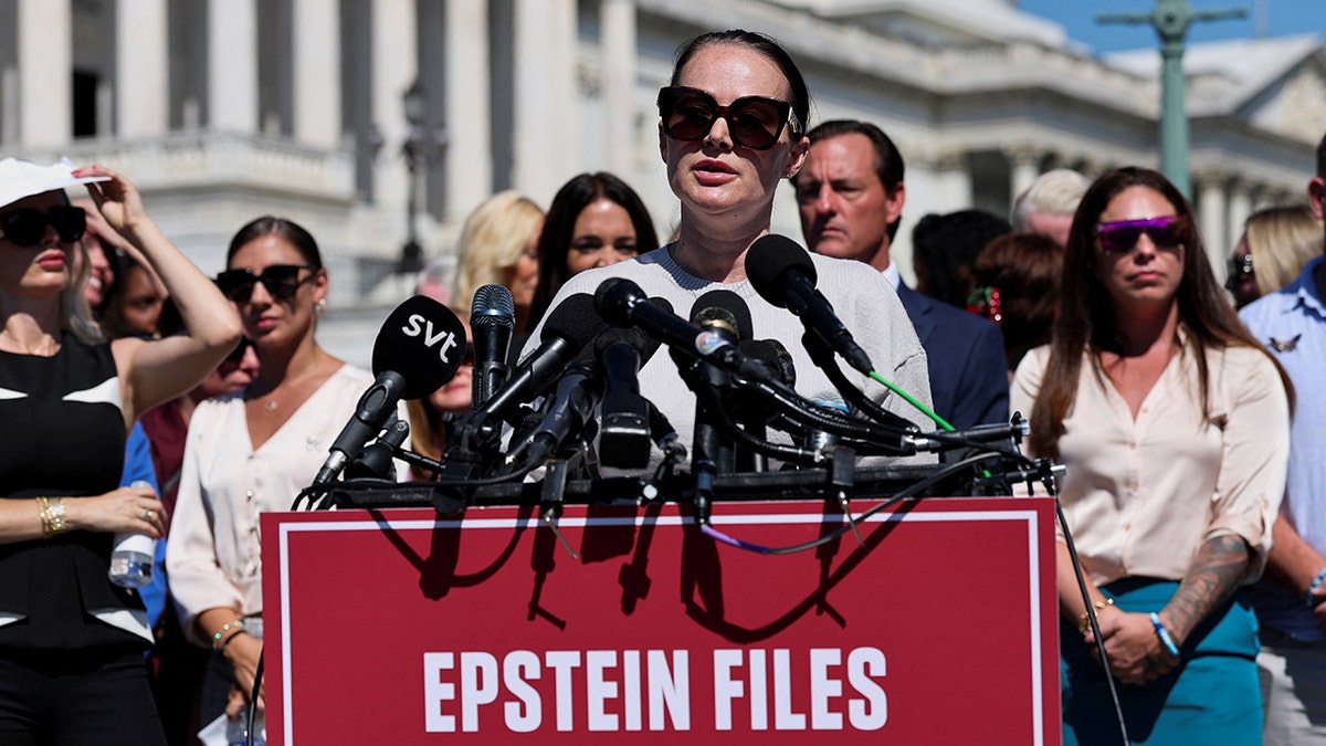 Press conference of Epstein Capitol Hill victims