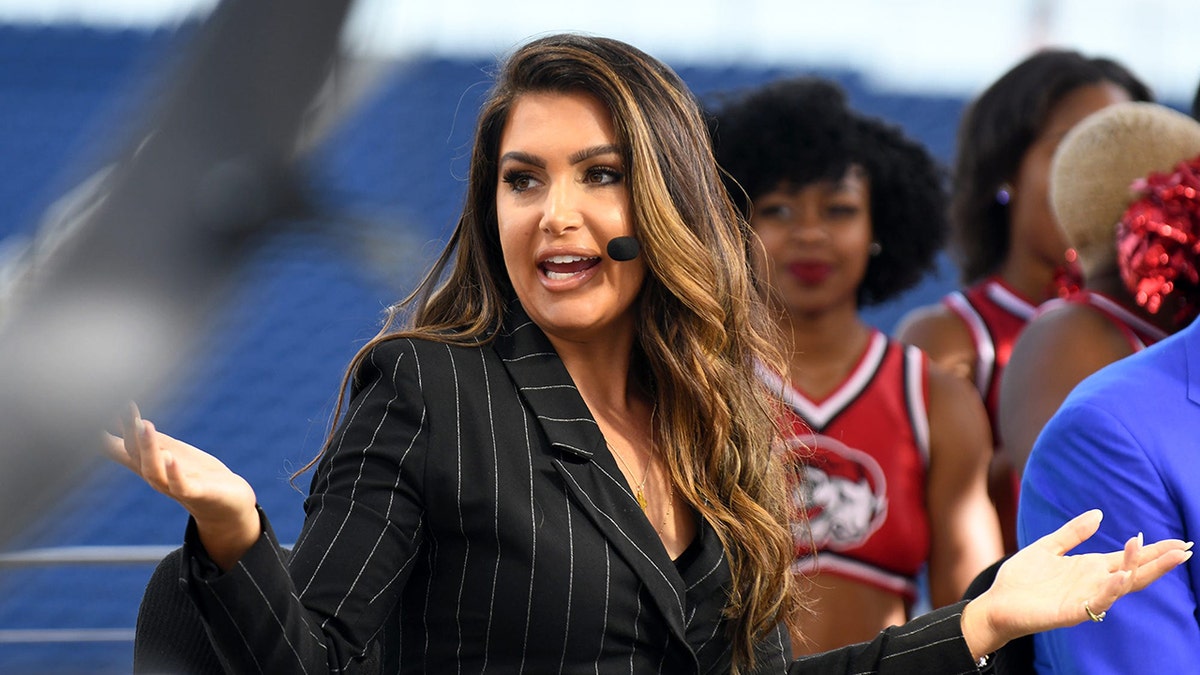 Molly Qerim during a broadcast
