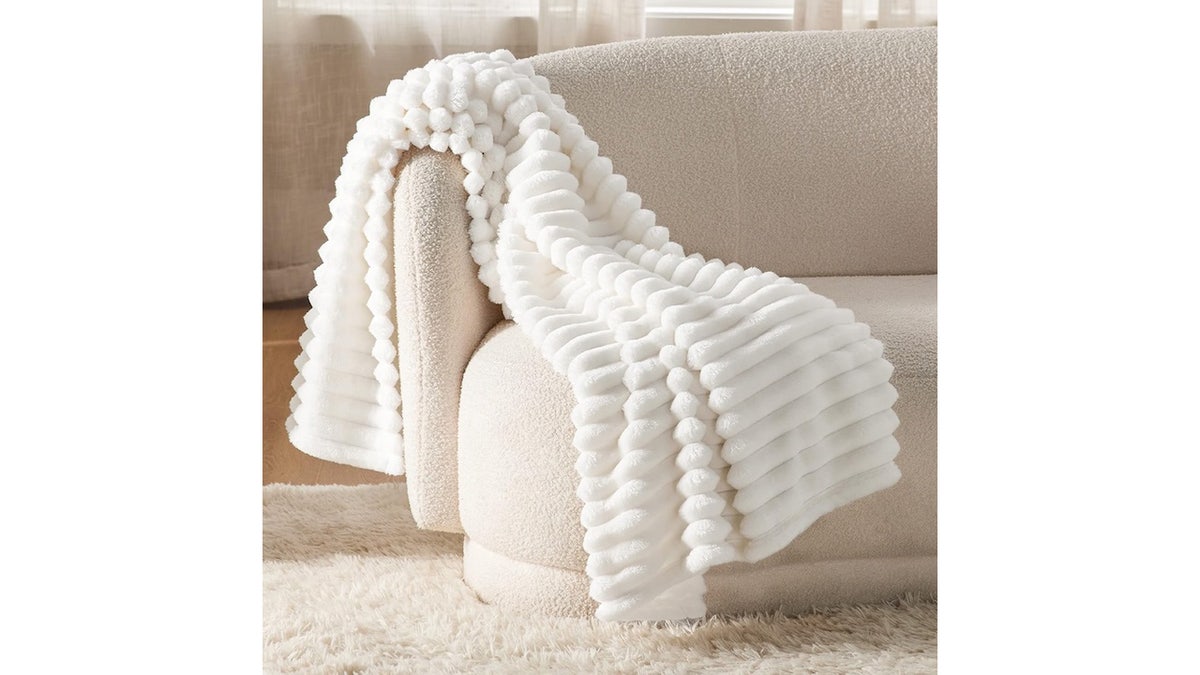 Add fleece throws all around the house, so the whole family can stay warm. 
