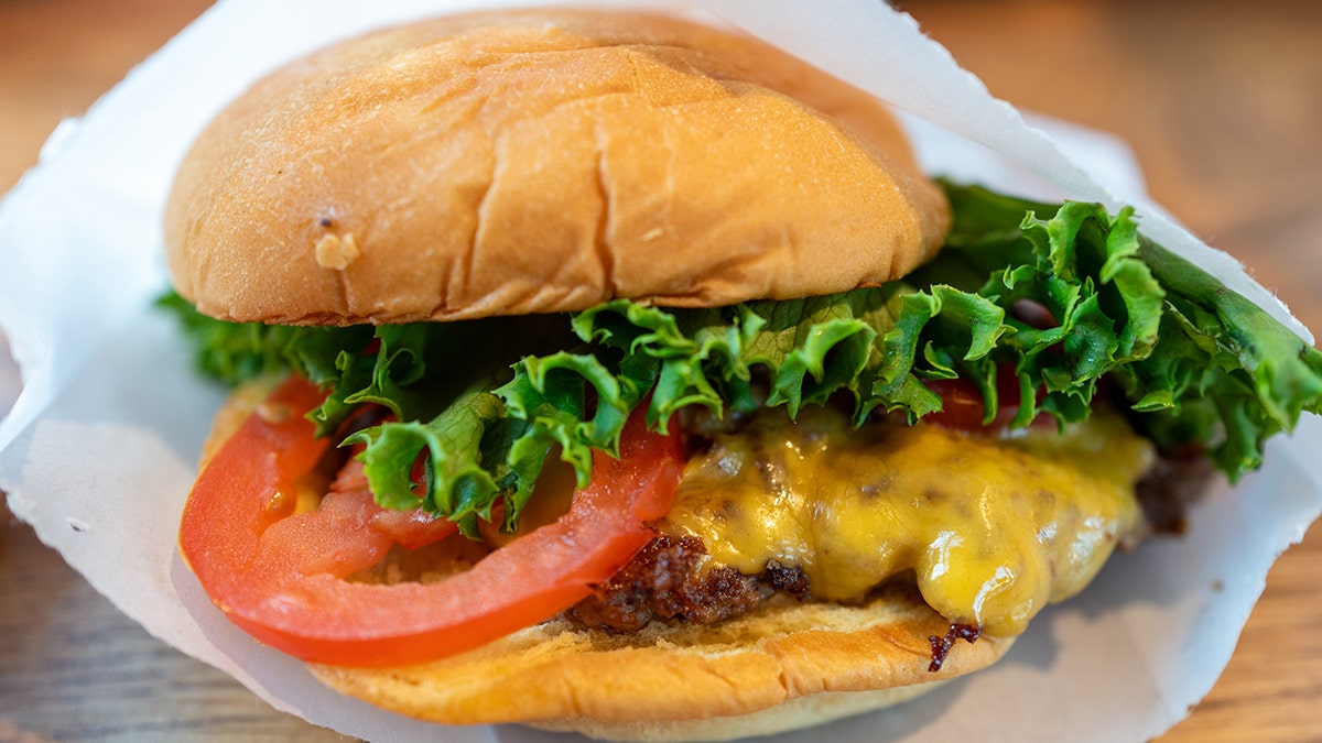 Shake Shack burger close-up