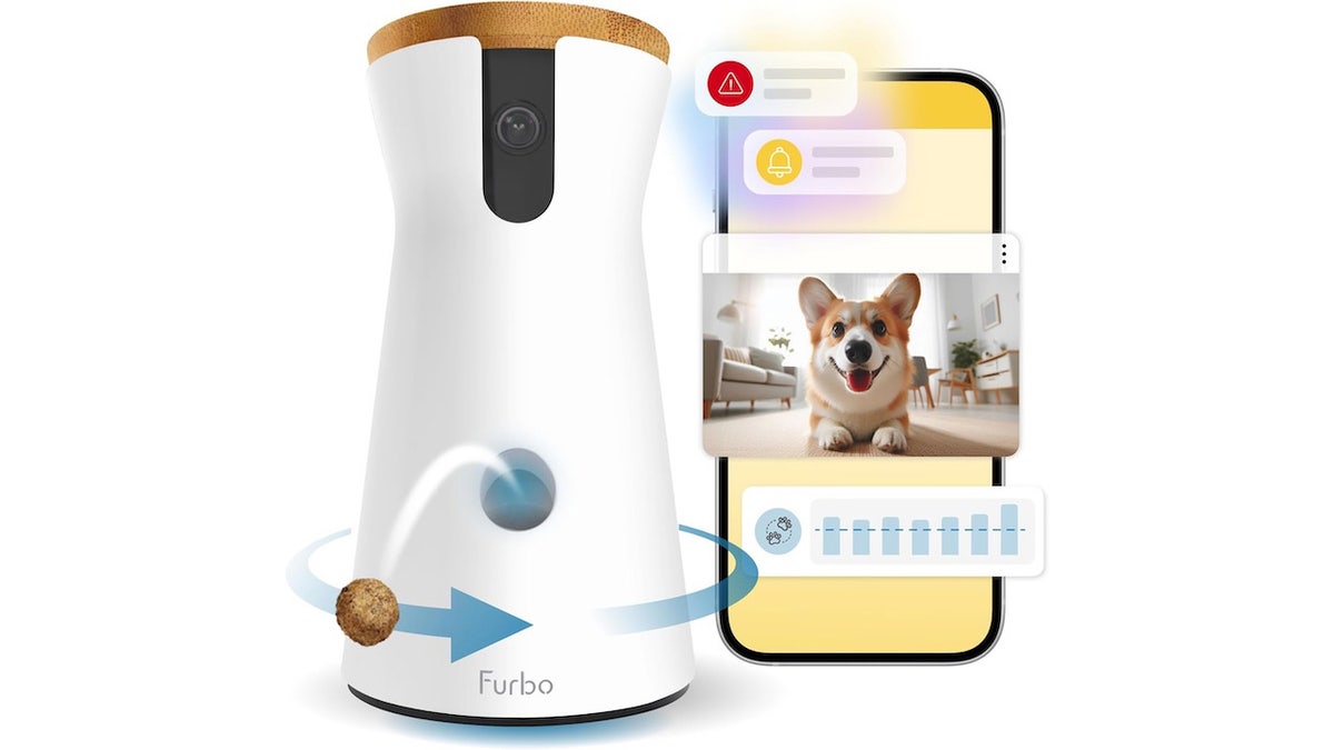 This nanny cam will help you stay connected with your dog while you’re away.