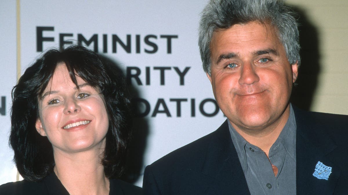 Jay Leno and his wife Mavis at an event for the Femnist Majority Foundation, 