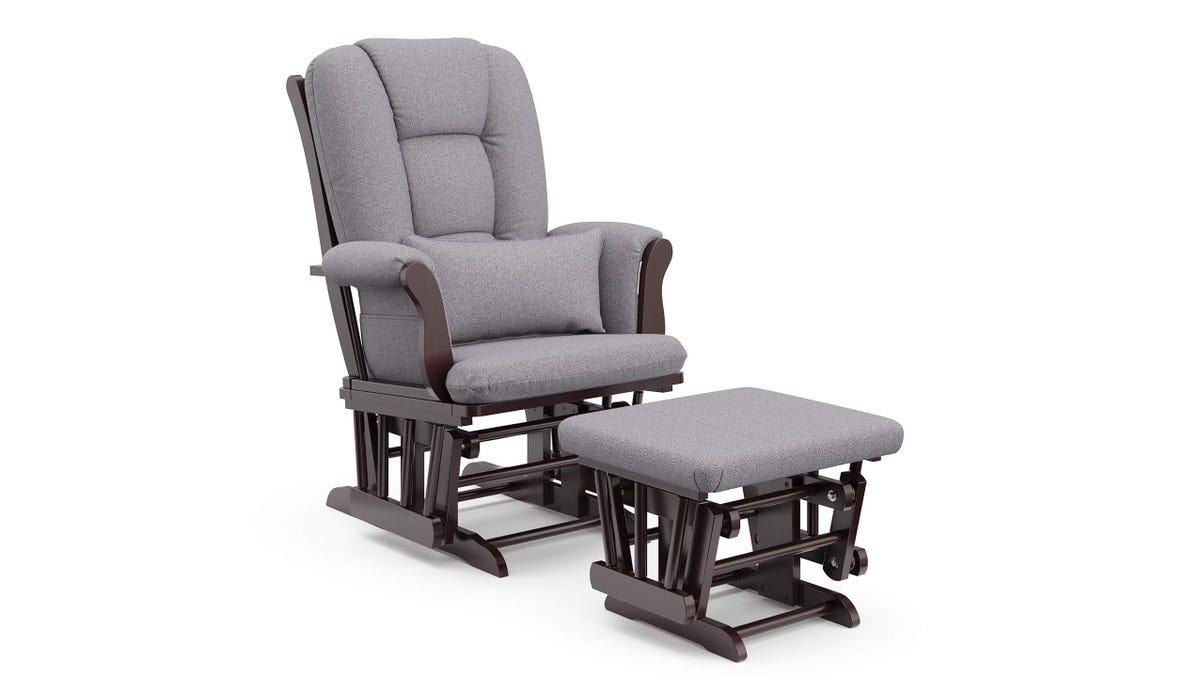 Feed your baby in the comfort of this glider.