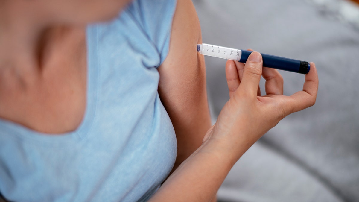 GLP-1 injection in arm